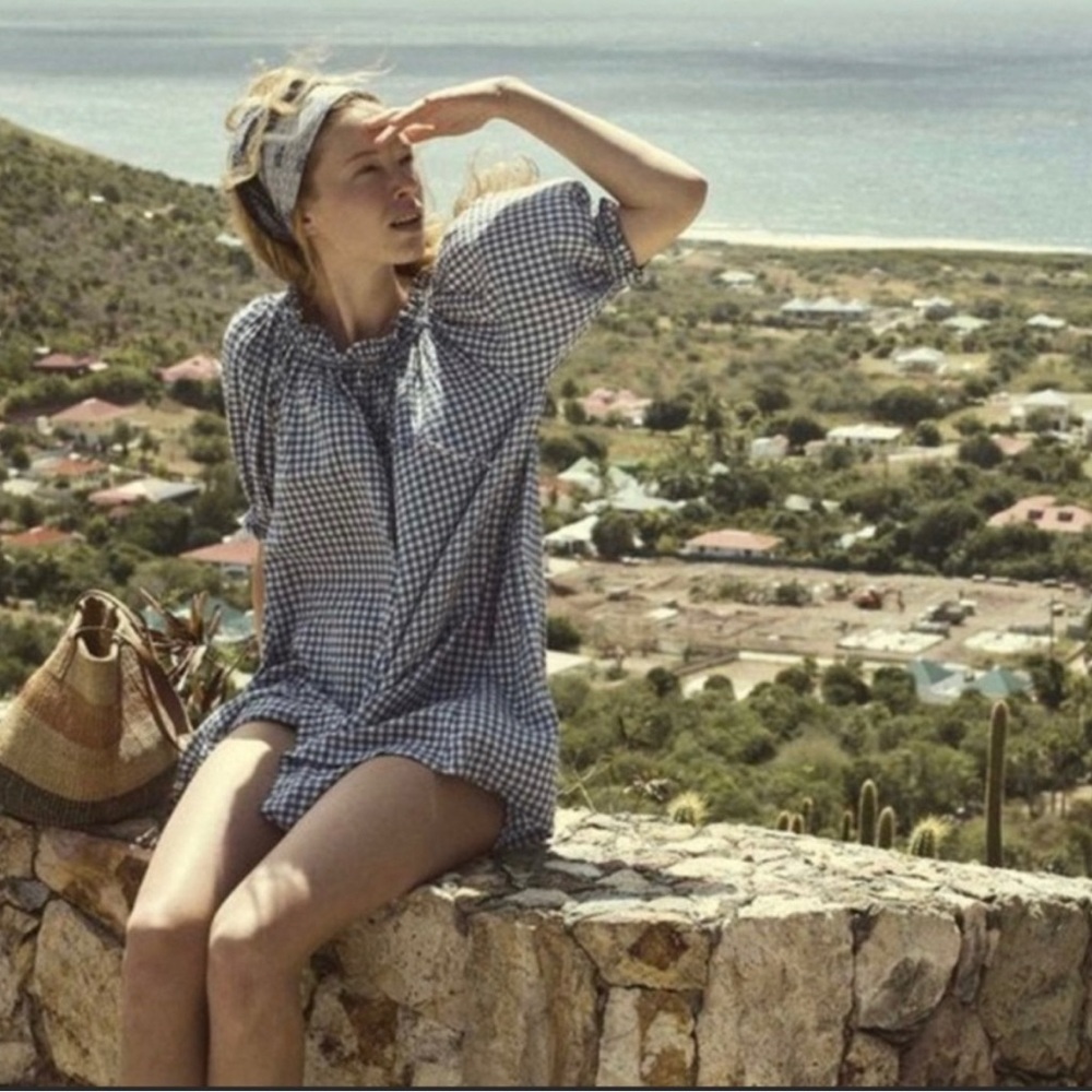 Doen Blue Gingham Clementine Dress